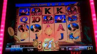 Egyptian Dreams Slot Machine Bonus - 10 Free Games with Multiplier Wild Stays - Big Win