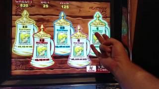 OLDIE Aristocrat Barvarian Bier Haus DRUNK live play bonuses and COIN SHOW