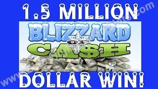 •$100 Slot! 1.5 MILLION DOLLAR WIN! Blizzard, Snowball Slot High Limit Gambling! Jackpot, Handpay! •