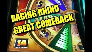 Great Comeback on Raging Rhino Rampage Megaplay