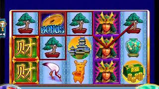 SAMURAI MASTER Video Slot Casino Game with a "HUGE WIN" FREE SPIN BONUS