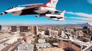 Thunderbirds' View Of Las Vegas Flyover