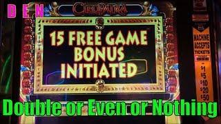 •SLOT SERIES ! D•E•N (35)•Double or Even or Nothing•Golden Egypt /Cleopatra Slot machine /栗スロ