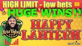 High Limit Lightning Link Happy Lanterns Low Bet Bonuses 17 Total Slot Wins
