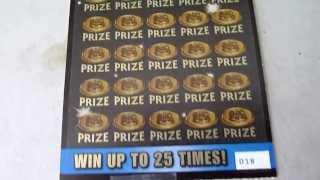 "$4,000,000 Gold Bullion" - Illinois Lottery $20 Instant Scratch Off Ticket