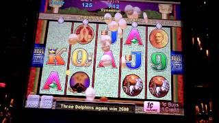 Pompeii Line Hit on a Aristocrat Slot Machine at Sands casino