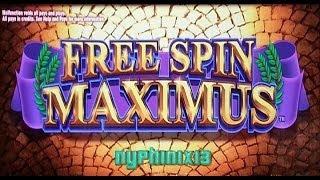 WMS: Spinning Streak Series - Free Spin Maximus Slot Bonus MAX BET