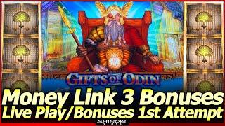 Money Link Riches of Odin Slot Machine - Live Play and 3 Bonuses in my First Attempt