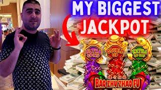 MY BIGGEST JACKPOT On BAO ZHU ZHAO FU Slot Machine + 2 MORE JACKPOTS