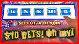 WINNING SO LET'S BET $10 A SPIN! • ULTIMATE FIRE LINK • ROUTE 66 • FROM COSMO LAS VEGAS!