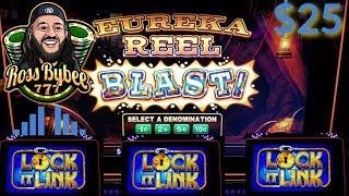 1st time Eureka Blast Lock It Link slot machine MAX BET! MAJOR ??