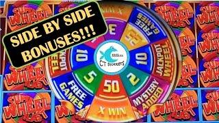 Super Wheel Blast Slot Machine by Aristocrat - Side by Side Bonuses, Wins & Fun!
