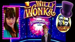 • WONKA SLOT MACHINE•LUCINDA TRIPLED OUR CASH!! •BONUSES AND FEATURE •FOUR WINDS CASINO
