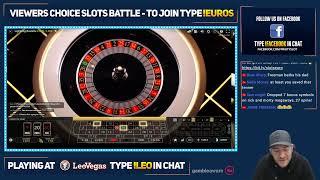 £5000 Vs Slots! Join Our Viewers Slots Battle Championship To Win £££ - type !euros