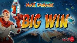 BIG WIN ON MAX DAMAGE SLOT (MICROGAMING) - 2,40€ BET!
