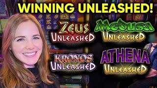 AMAZING LUCK! Playing EVERY Unleashed Slot Machine In Order! WINNING On ALL Of Them!!