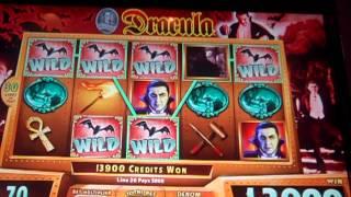 Monster Jackpots Slot Machine Bonus Dracula hit BIG WIN