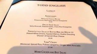 Todd English Menu Specialty Restaurant - Queen Mary 2
