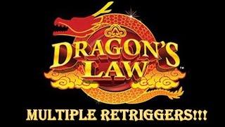 Dragon's Law - Konami - Multiple Retriggers - Big Win!!