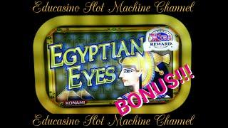 EGYPTIAN EYES ** BONUS!! ** 10c ** BY KONAMI SLOTS