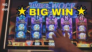 •Super Big Win•Timber Wolf Deluxe Slot Machine • Bonus Win• •HUGE• Win
