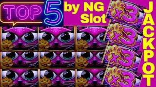 Top 5 JACKPOTS In 2018 By NG | Miss Kitty Gold | Dragon Link & LL | Dancing Drums | Buffalo Grand