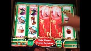 Wizard of Oz Ruby Slippers MAX BET! SIZZLING SEVENS!