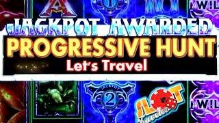 PROGRESSIVE JACKPOTS HUNT | Slot Traveling for CA$H!