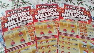 Christmas Scratchcard.game-4..New Merry Millions cards .and more