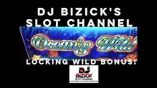 ~*** THROWBACK FREE SPIN BONMUS ***~ Ocean's Wild Slot Machine ~ LOCKING WILDS!!! • DJ BIZICK'S SLOT