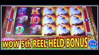 • WOW 5TH REEL HELD ON EAGLE BUCK • •️ 4 COIN TRIGGER ON LUCKY PIG •️