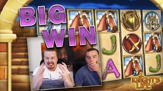 Big win with 4 scatters in Knight's Life slot!