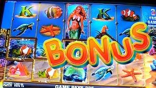 WILD Mermaid BONUS - 1c Spielo Video Slots