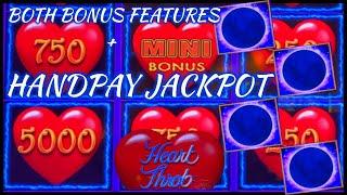 Lightning Link Heart Throb HANDPAY JACKPOT⋆ Slots ⋆️HIGH LIMIT $25 MAX BET Bonus Round Slot Machine 