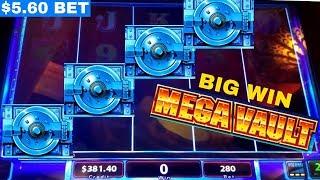 MEGA VAULT Slot Machine Bonus BIG WIN - Over 100X | Live Slot Play in Las Vegas