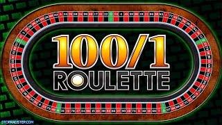 100 to 1 Roulette - £40+ BETTING - FOBT Roulette
