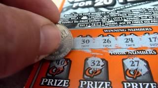$20 Illinois Instant Lottery Ticket - 20X20 - $20,000 a Week for 20 Years