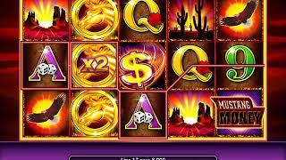 MUSTANG MONEY Video Slot Casino Game with a MUSTANG MONEY FREE SPIN BONUS