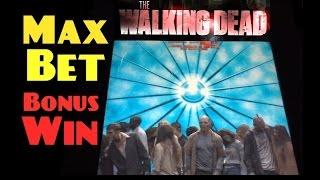 MAX BET- The WALKING DEAD slot machine BONUS WIN
