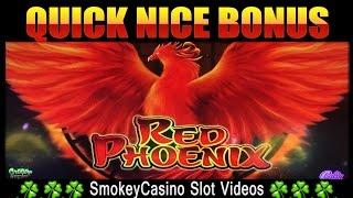 RED PHOENIX Slot Machine Nice Win Bonus Quickie • Bally