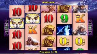 TIMBER WOLF Video Slot Casino Game with a FREE SPIN BONUS • SlotMachineBonus