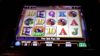 Cable Car Cash slot machine bonus win at Parx Casino