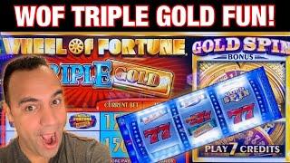 •WHEEL OF FORTUNE GOLD SPIN $10 MAX BETS!!! | Dragon & Lightning Link!! •️•