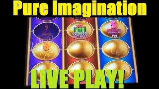 ★ ALL 3 SLOT BONUSES PURE IMAGINATION SLOT MACHINE! Live Play On Wonka PI – See All 3! ~ DProxima