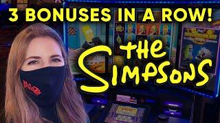 3 BONUSES IN A ROW! Crazy Session! The Simpsons Slot Machine!