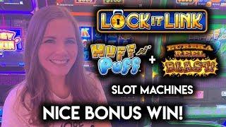 Lock it Link Eureka Slot Machine! Nice BONUS WIN!!