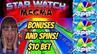 Star Watch Magma is Hot! $10 Bet-2 Bonuses & Spins!