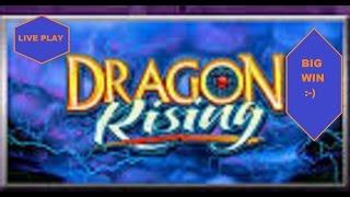 *BIG WIN* Bally's Dragon Rising | Bonuses+ LIVE PLAY | MAX BET | Progressive Jackpot
