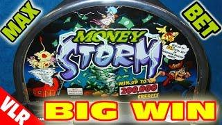 Money Storm - MAX BET BIG WIN + RETRIGGERS - Slot Machiine Bonus