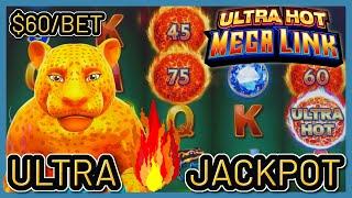 HIGH LIMIT Ultra Hot Mega Link Amazon  HANDPAY JACKPOT ⋆ Slots ⋆$60 Bonus Round Slot Machine Casino